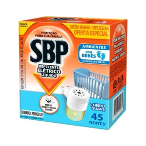 Aparelho+Refil Inseticida Elétrico Liquido SBP 45 Noites