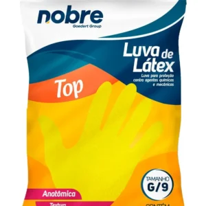 Luva Latex Amarela Top Nobre