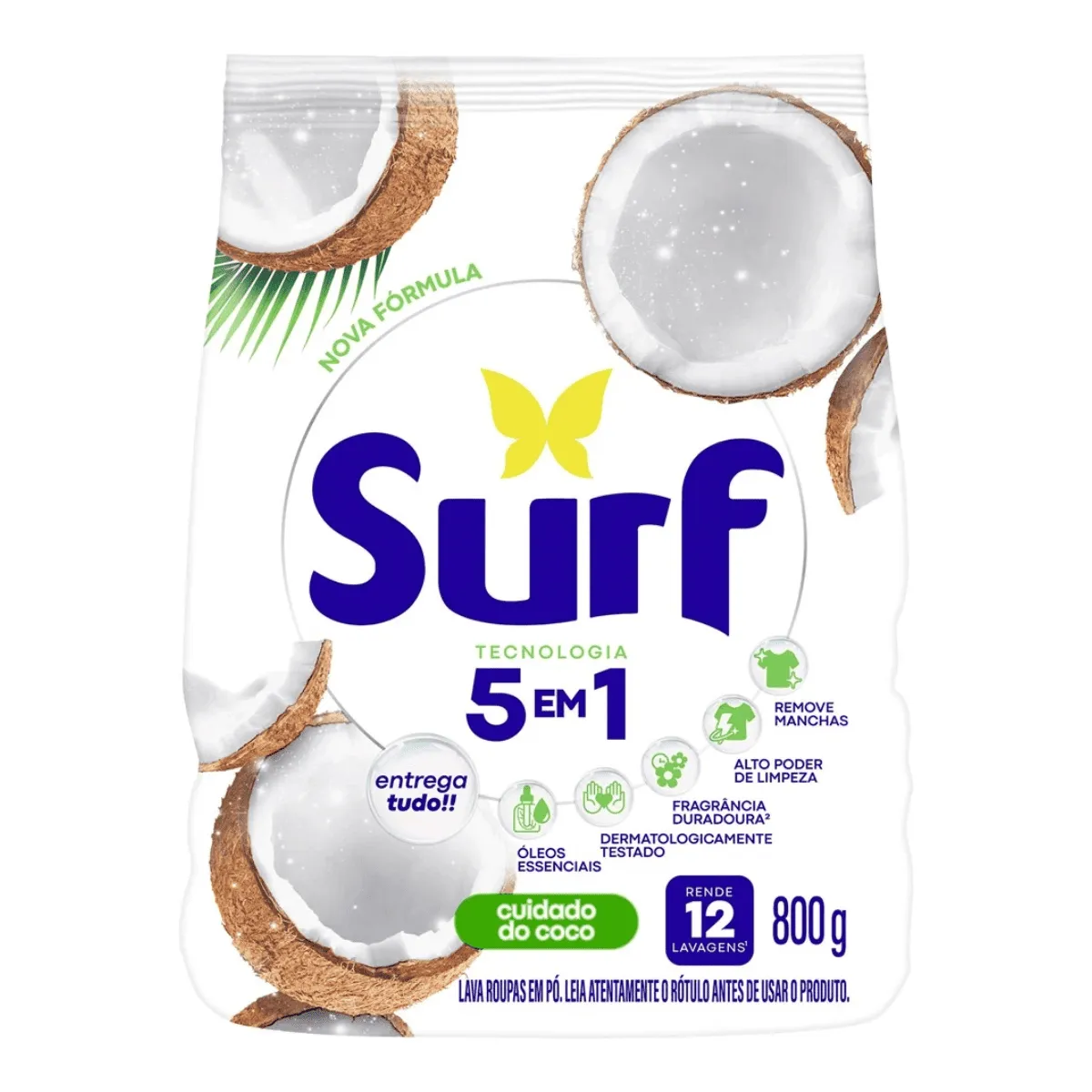 Sabao Po Surf Cuidado do Coco 800g