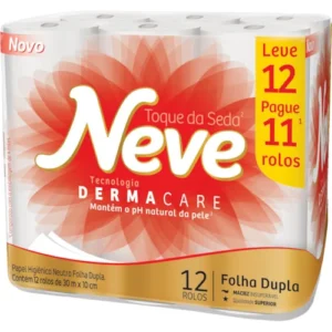 Papel Higiênico Neve F. Dupla 12 Rolos