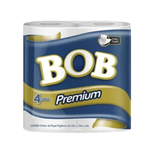 Papel Higiênico BOB Premium F.Dupla com 4 Rolos